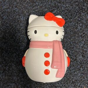 Hello kitty Christmas cookie jar